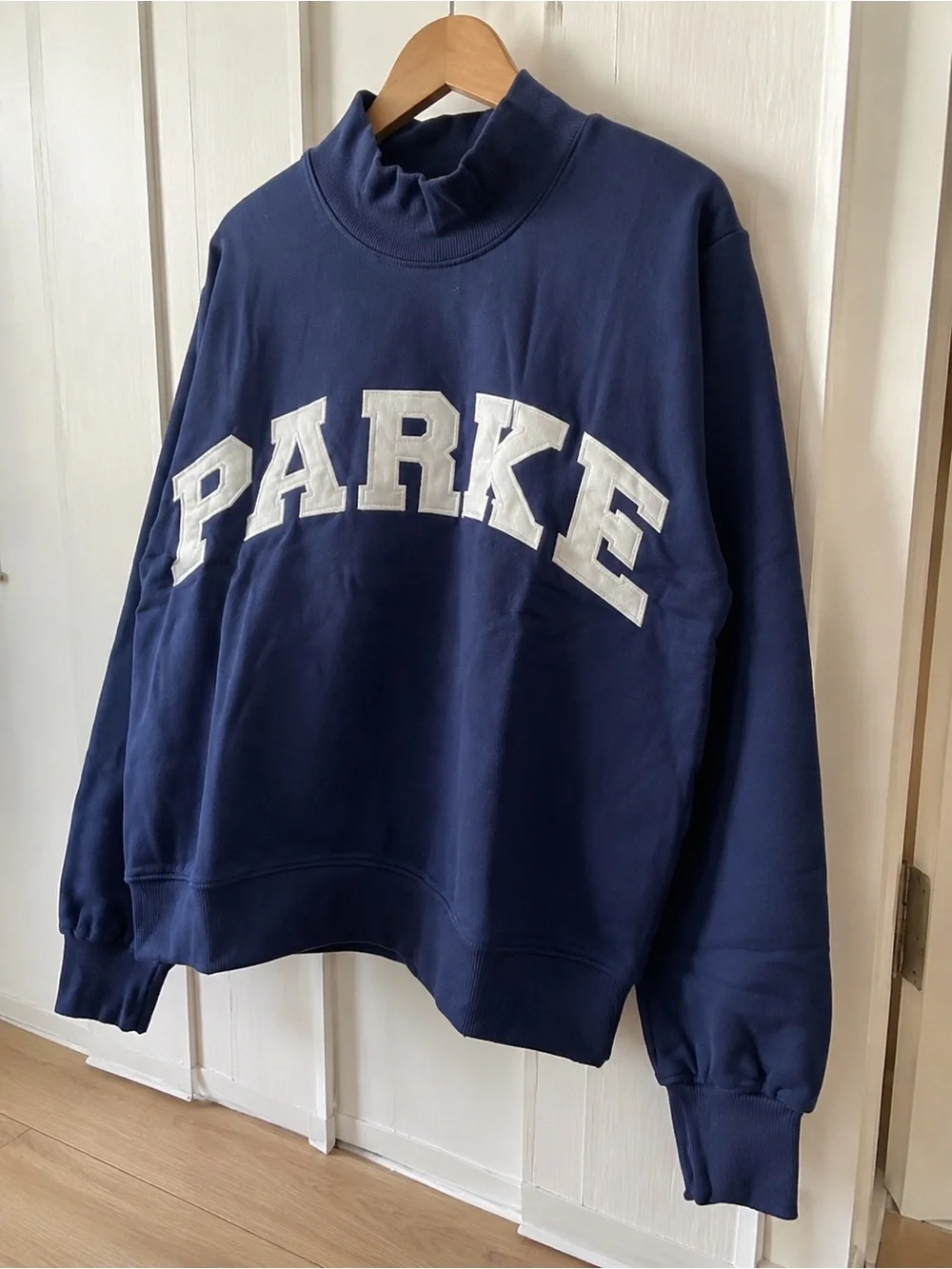 PARKE Navy Pullover Sweatshirt - Women's Top